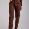 Meshki Argentina | Meshki jeans mom rígidos lisos millicent 06482X1341 chocolate