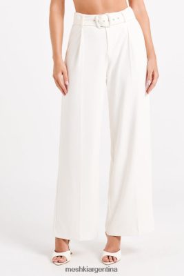 Meshki Argentina | Meshki pantalones de traje con pernera ancha tenley 06482X1248 marfil