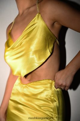 Meshki Argentina | Meshki top con cuello desbocado y cuerda de christie diamante 06482X1028 monasterio