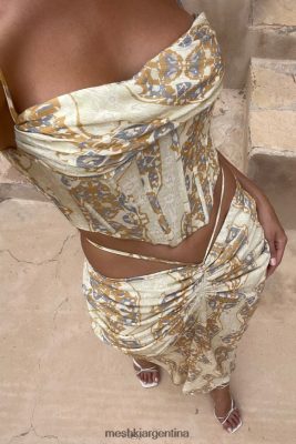 Meshki Argentina | Meshki top corsé cyra 06482X972 impresión persa