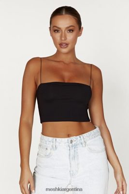 Meshki Argentina | Meshki top corto de tirantes yvonne 06482X939 negro