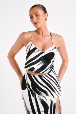 Meshki Argentina | Meshki top sin mangas con estampado Felicia 06482X753 impresión abstracta