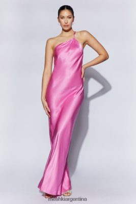 Meshki Argentina | Meshki vestido largo alena con un hombro descubierto 06482X462 rosa