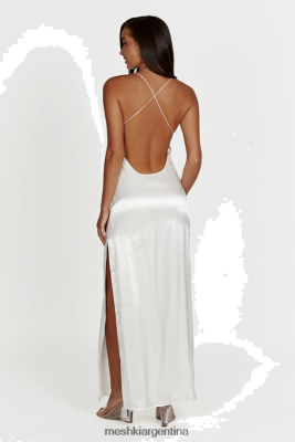 Meshki Argentina | Meshki vestido largo whitney efecto mojado 06482X355 blanco