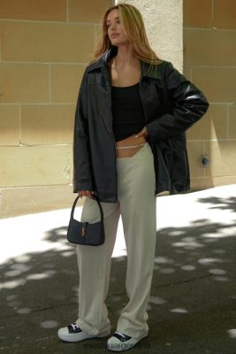 Meshki Ropa | Meshki chaqueta de aviador savannah de piel sintética 06482X1648 negro